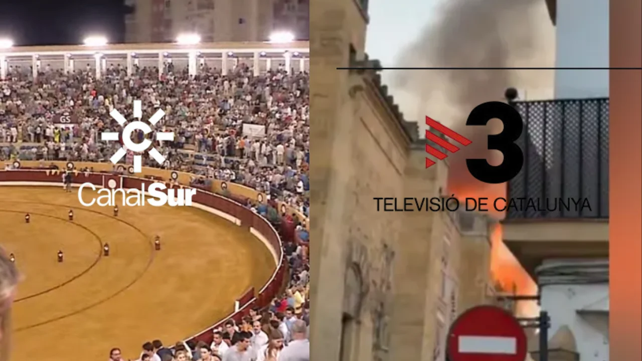 Lección  de periodismo de Tv3 a Canal Sur incendio Mezquita de Córdoba